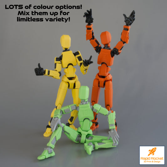 DUMMY 13 Poseable Action Figure Kit – Fully Articulated DIY Model