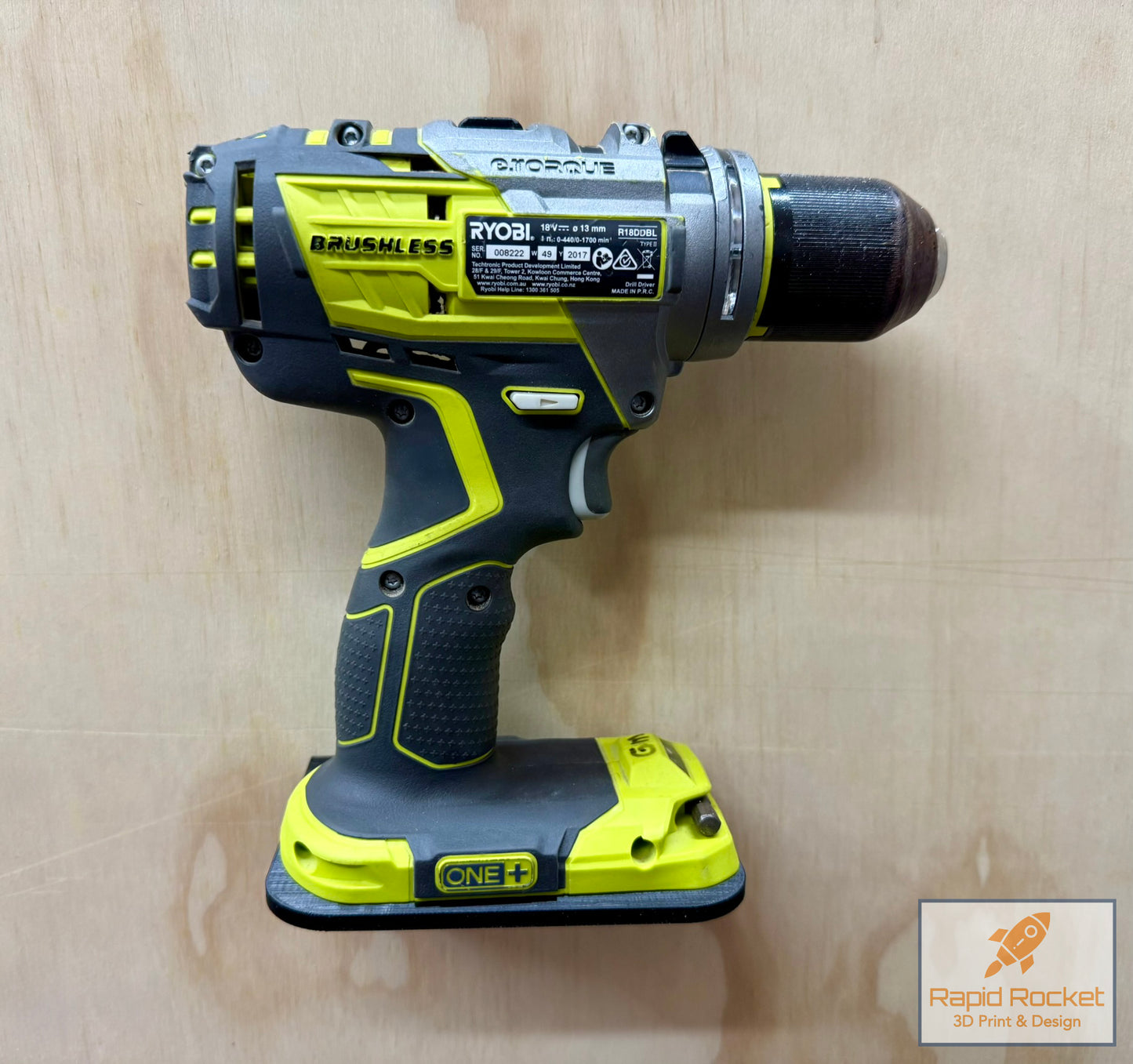 Ryobi ONE+ 18v Tool Holder Wall Mount - Right Facing