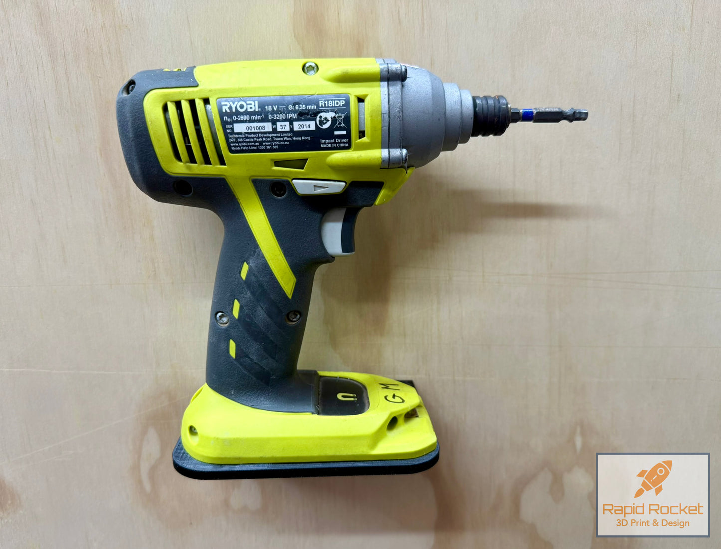 Ryobi ONE+ 18v Tool Holder Wall Mount - Right Facing