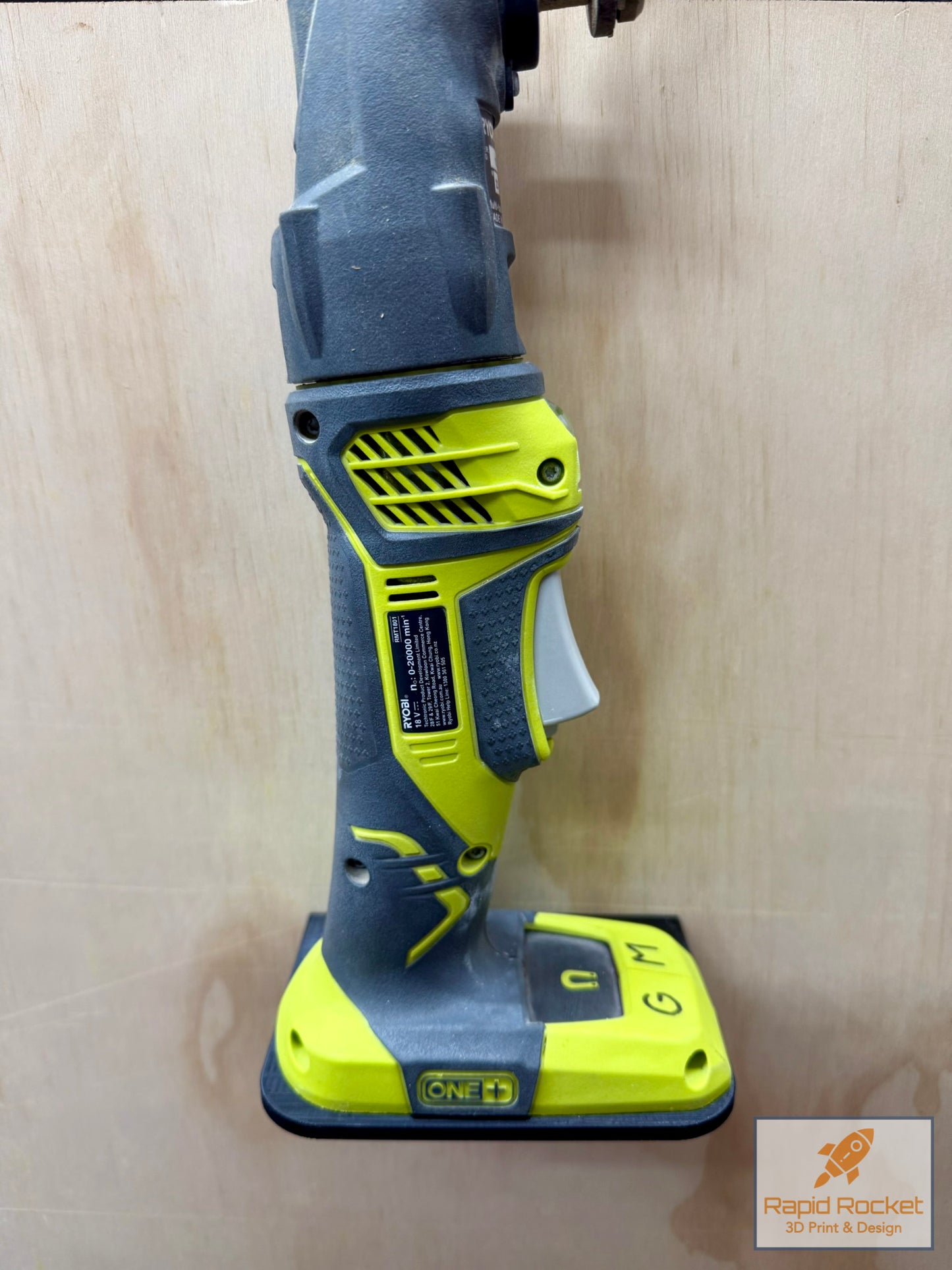 Ryobi ONE+ 18v Tool Holder Wall Mount - Right Facing