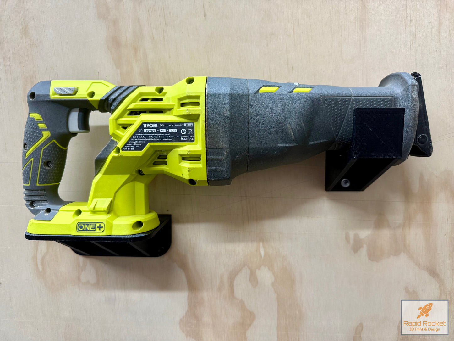 Ryobi ONE+ 18v Reciprocating Saw Wall Mount