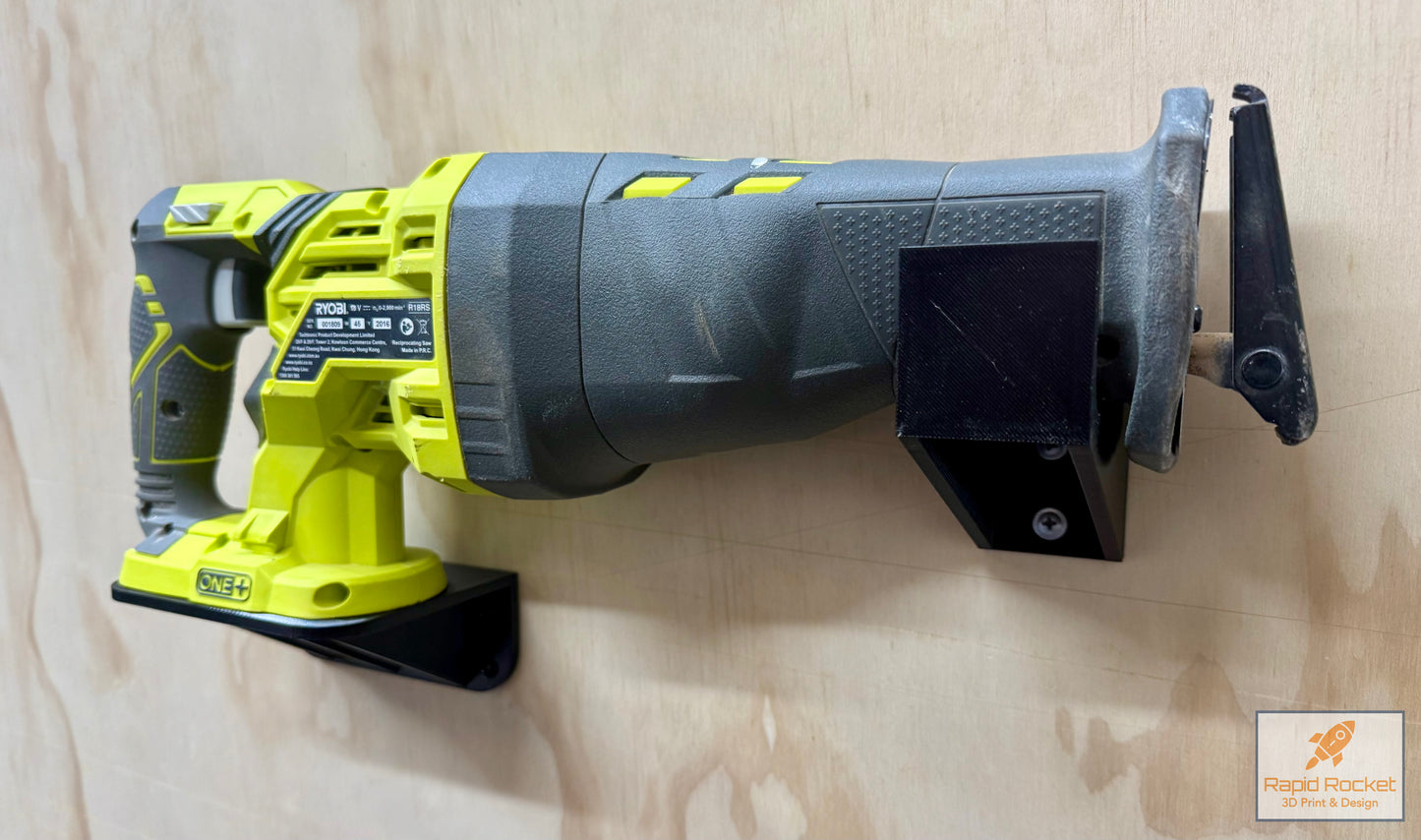 Ryobi ONE+ 18v Reciprocating Saw Wall Mount