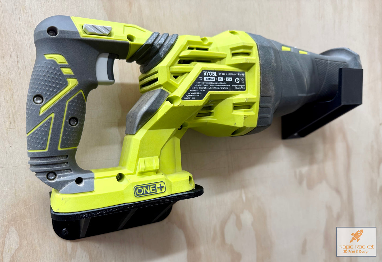 Ryobi ONE+ 18v Reciprocating Saw Wall Mount