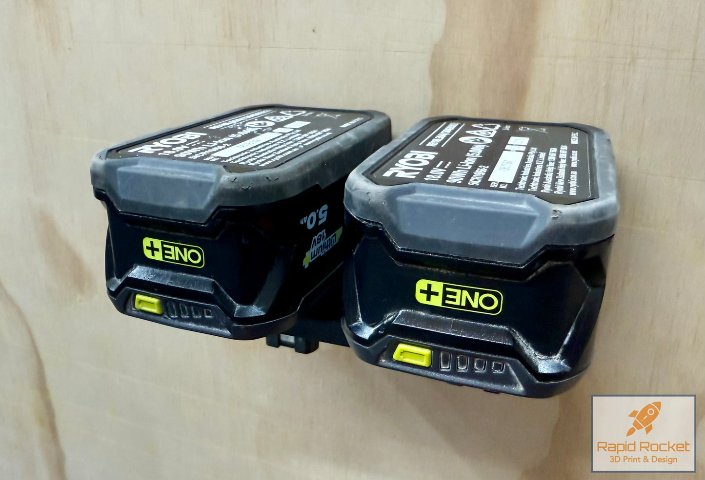 Ryobi ONE+ 18v EASYVIEW Two Battery Holder