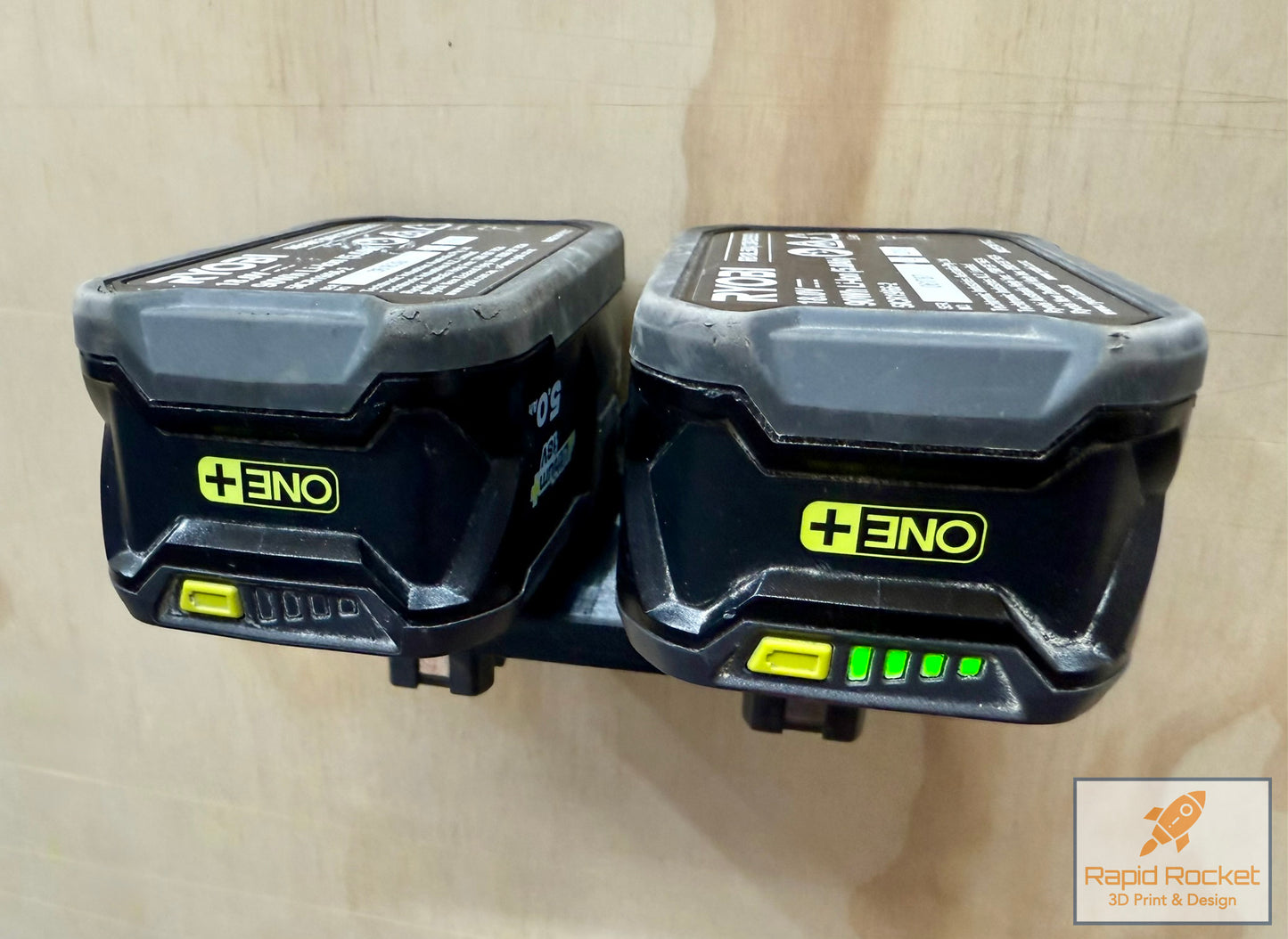 Ryobi ONE+ 18v EASYVIEW Two Battery Holder