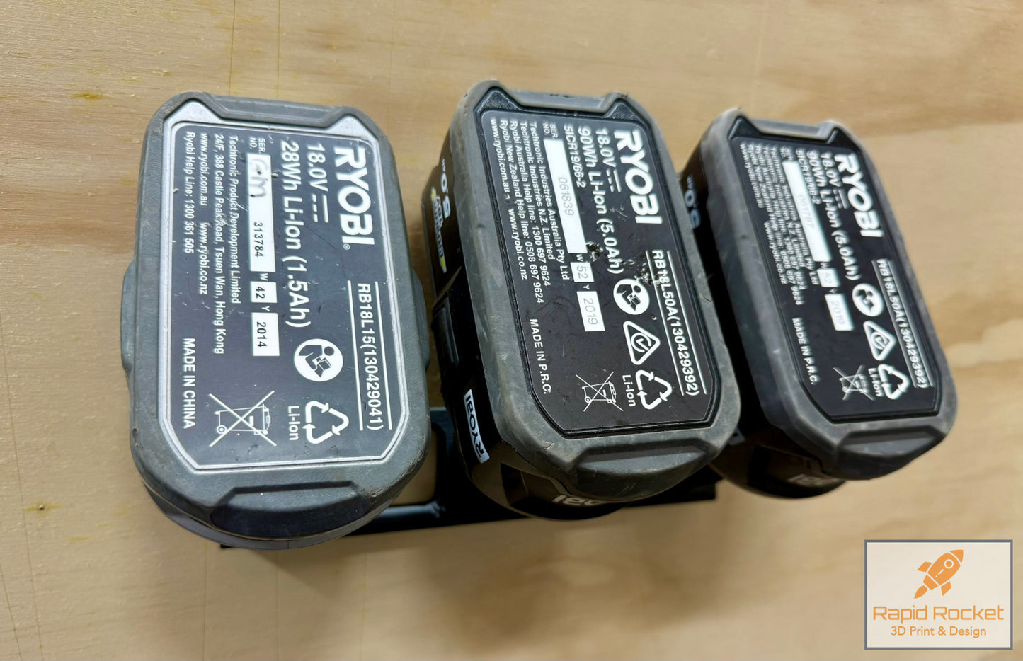Ryobi ONE+ 18v Three Battery Holder