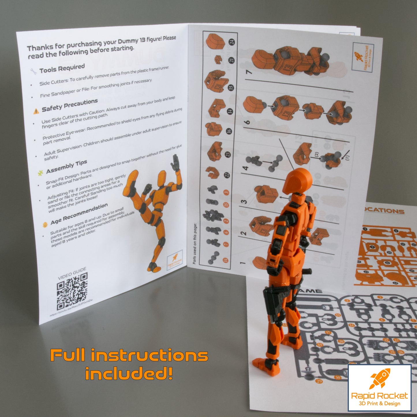 DUMMY 13 Poseable Action Figure Kit – Fully Articulated DIY Model