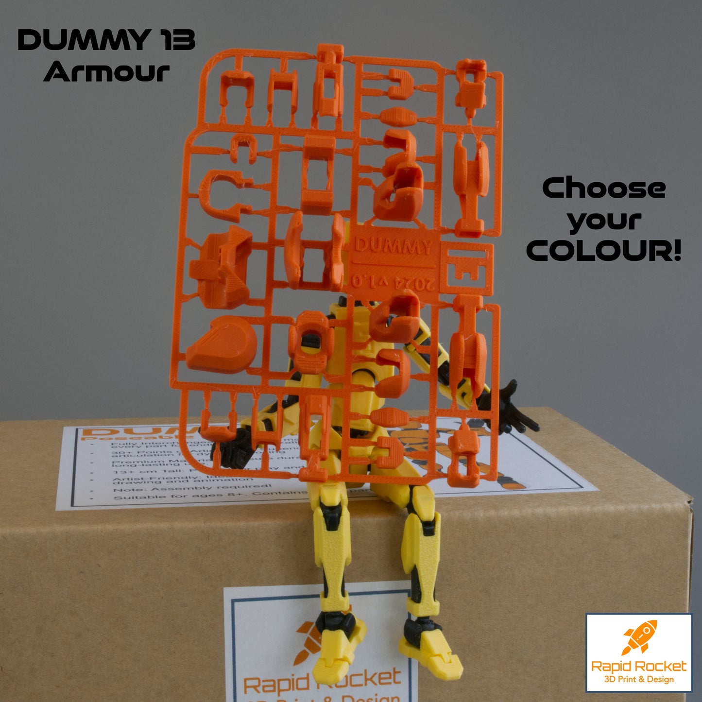 DUMMY 13 Poseable Action Figure Kit – Fully Articulated DIY Model